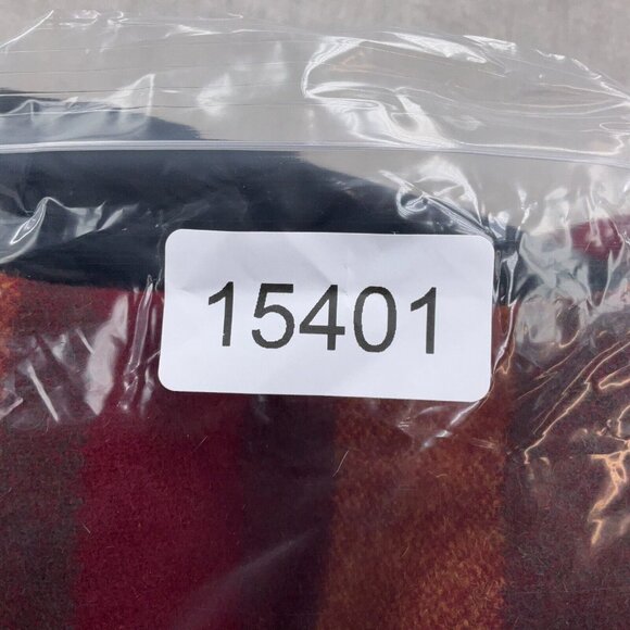 Woolrich Coat Blanket Liner Women XLarge‎ Red Brown Stripe Wool Cotton Quilt - Picture 10 of 10